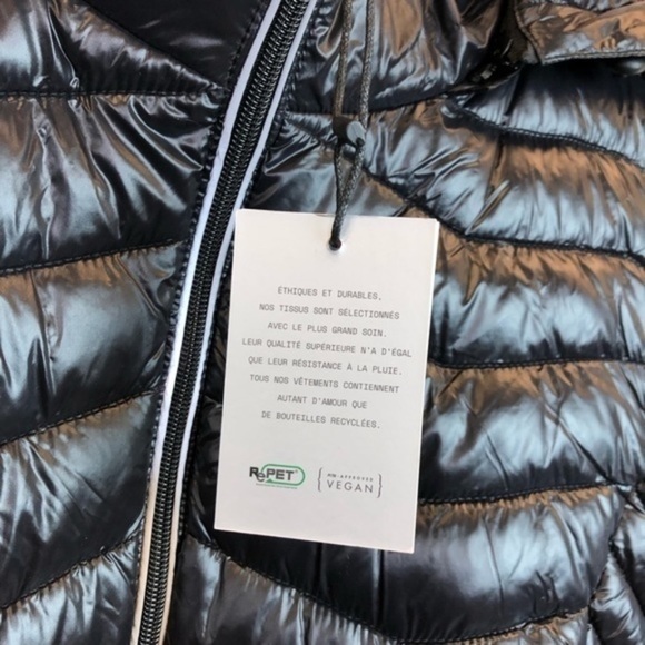 Noize Claire Black Pink Puffer Jacket New - Picture 14 of 16